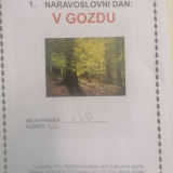 NARAVOSLOVNI DAN: GOZD